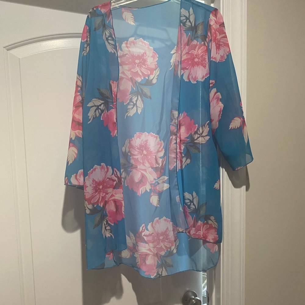 Blue and Pink Kimono